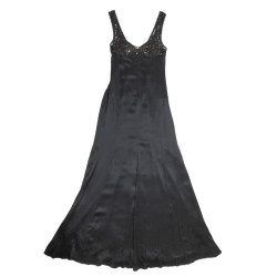 Robe longue du soir VERSACE noire T 40 IT/36 FR