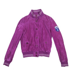 Blouson JEAN PAUL GAULTIER DAIM FUCHIA