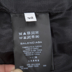 Perfecto BALENCIAGA T   cuir vieilli noir