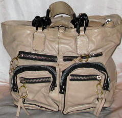 Sac CHLOE en cuir beige