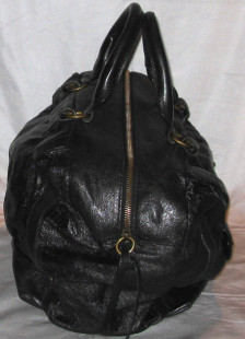 Sac CHLOE en cuir brillant noir