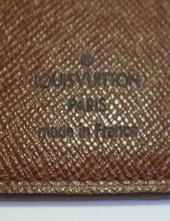 xxx Porte-cartes LOUIS VUITTON toile monogram et cuir gold