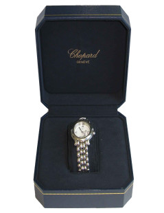 Montre bracelet de dame CHOPARD  "Happy Sport" en acier 