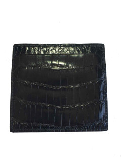 Porte-cartes GUCCI en crocodile noir