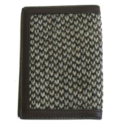 Porte-cartes YVL SAINT LAURENT cuir et tweed