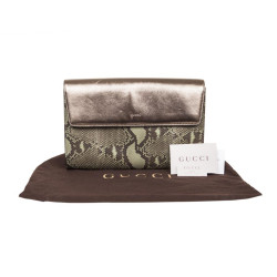 Pochette GUCCI en python vert