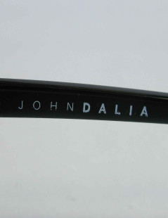 Lunettes de soleil JOHN DALIA rondes en acétate noir