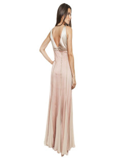 DORIAN HO powder pink evening dress