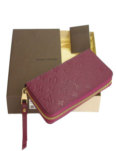 Organizer LOUIS VUITTON en cuir monogram empreinte embossé raisin