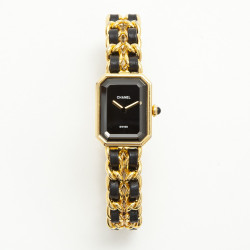 CHANEL Première watch in gold plated metal