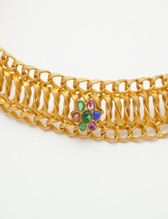 GRIPOIX chain belt with byzantine buckle