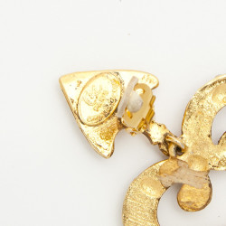 boucles d'oreille pendantes clips CHRISTIAN LACROIX Vintage