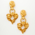 boucles d'oreille pendantes clips CHRISTIAN LACROIX Vintage