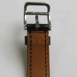 Montre Cap Code HERMES PM bracelet en alligator Mississipi nori