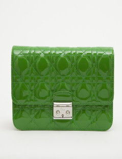 Sac pochette  Miss Dior  DIOR e cuir verni vert gazon