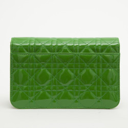 Sac pochette  Miss Dior  DIOR en cuir verni vert gazon