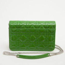 Sac pochette  Miss Dior  DIOR e cuir verni vert gazon