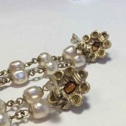 Boucles d'oreille clips CHANEL "Paris-Bombay"