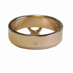 HERMES Collier de chien rose gold ring