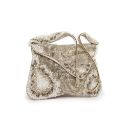 Clutch Crystal golden shadow SWAROVSKI mesh