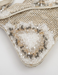 Clutch Crystal golden shadow SWAROVSKI mesh