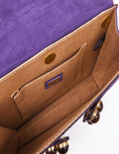 FENDI bag in purple peccary leather