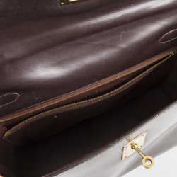 Sac kelley32 HERMES sellier box marron Vintage