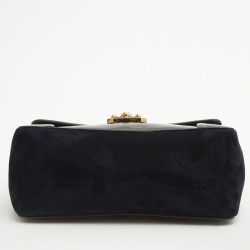 Sac CHLOE suède marine et cuir verni noir