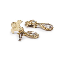 Boucles d'oreille pendantes clips CHRISTIAN LACROIX Vintage