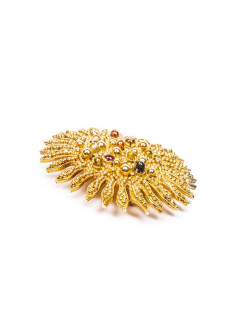 Broche LOEWE soleil doré