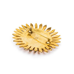 Broche LOEWE soleil doré