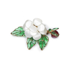 Broche MARGUERITE DE VALOIS pâte de verre