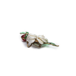 Broche MARGUERITE DE VALOIS pâte de verre