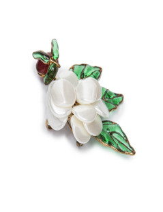 Broche MARGUERITE DE VALOIS pâte de verre