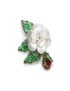 Broche MARGUERITE DE VALOIS pâte de verre