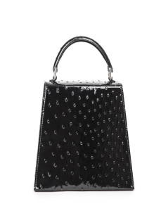 Sac 'BB Amandine' GRATIANNE BASCANS en python noir brillant