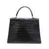 Sac Kelly 28 HERMES crocodile porosus Vintage