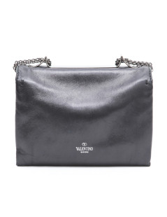 Pochette VALENTINO en cuir noir