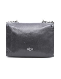 Pochette VALENTINO en cuir noir