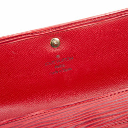 Portefeuille LOUIS VUITTON en cuir épi rouge