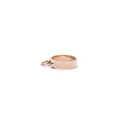 Bague Collier de chien en or rose PM T 52 