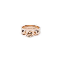 Bague Collier de chien en or rose PM T 52 