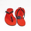 Sandales HERMES plates rouge T 37.5 UE