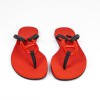 Sandales HERMES plates rouge T 37.5 UE