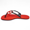 Sandales HERMES plates rouge T 37.5 UE