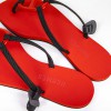 Sandales HERMES plates rouge T 37.5 UE