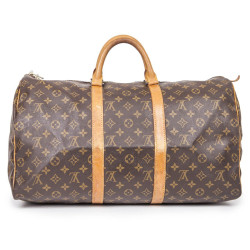 LOUIS VUITTON keepall 50 bag in brown Monogram canvas