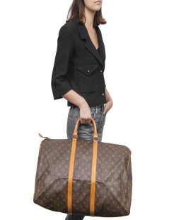 LOUIS VUITTON keepall 50 bag in brown Monogram canvas