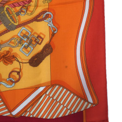 HERMES 'Bouquets Sellier' shawl in multicolored cashmere and silk