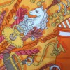 HERMES 'Bouquets Sellier' shawl in multicolored cashmere and silk